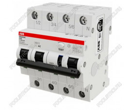 Дифференциальный автомат DS203 NC 25А ABB 4P 30мА Дифференциальный автомат DS203 NC 25А ABB 4P 30мА